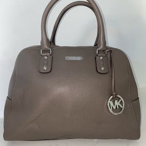 Authentic Gray Leather Michael Kors bag